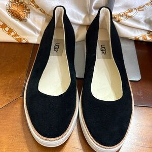 UGG Women's Black Suede Flats